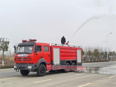 Beiben 6x4 foam tanker fire fighting truck 12000 Liters