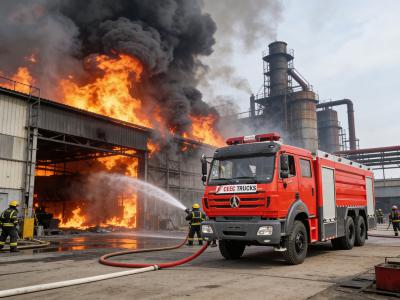 Beiben 6x4 foam tanker fire fighting truck 12000 Liters