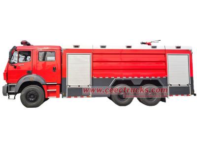 Beiben 6x4 foam tanker fire fighting truck 12000 Liters