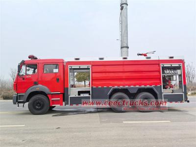 Beiben 6x4 foam tanker fire fighting truck 12000 Liters