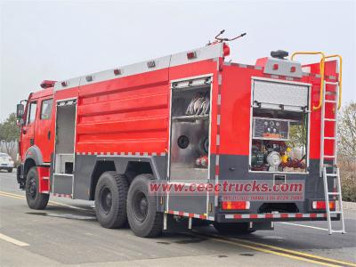 Beiben 6x4 foam tanker fire fighting truck 12000 Liters