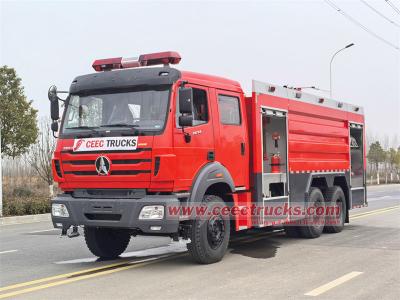 Beiben 6x4 foam tanker fire fighting truck 12000 Liters