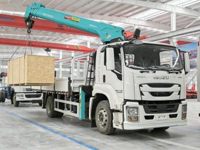 Isuzu RHD truck mounted 8tons crane export Guyana