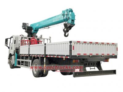 Isuzu RHD truck mounted 8tons crane export Guyana