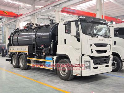 Isuzu 6WG1 truck mounted super sucker vehicle