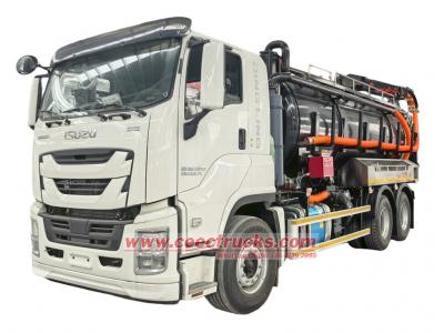 Isuzu 6WG1 truck mounted super sucker vehicle