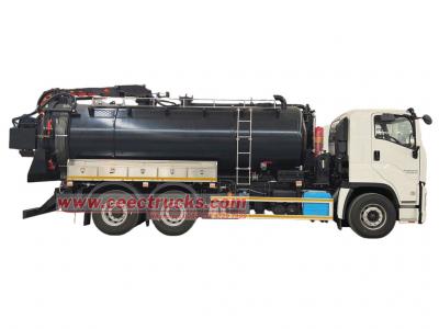 Isuzu 6WG1 truck mounted super sucker vehicle