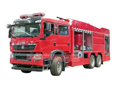 Howo heavy 6000L fire dry powder Truck