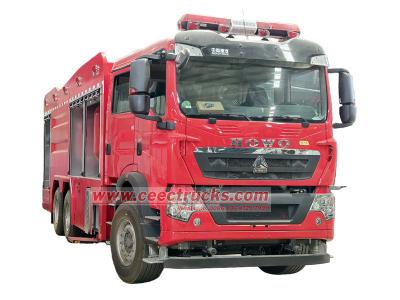 Howo heavy 6000L fire dry powder Truck