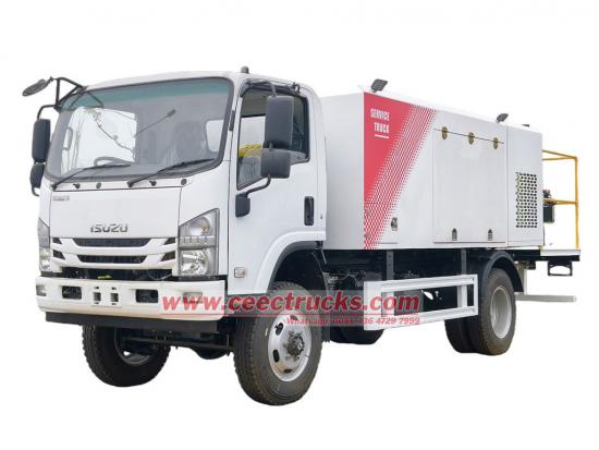 ISUZU automatice gearbox 190HP lube and diesel combo truck