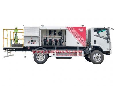 ISUZU automatice gearbox 190HP lube and diesel combo truck
