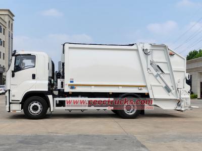 Isuzu 6HK1 300HP truck mounted garbage compactor