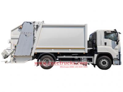 Isuzu 6HK1 300HP truck mounted garbage compactor