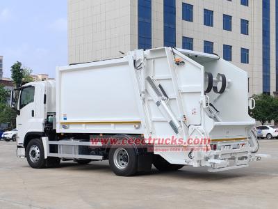Isuzu 6HK1 300HP truck mounted garbage compactor