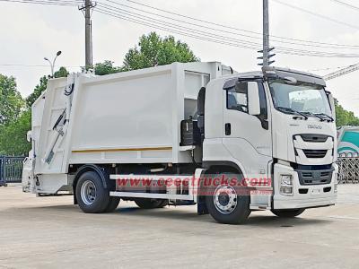 Isuzu 6HK1 300HP truck mounted garbage compactor