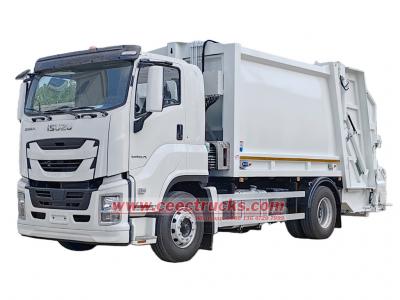 Isuzu 6HK1 300HP truck mounted garbage compactor