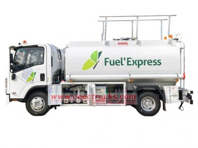 Isuzu 4KH1 150HP oil refueling bowser truck