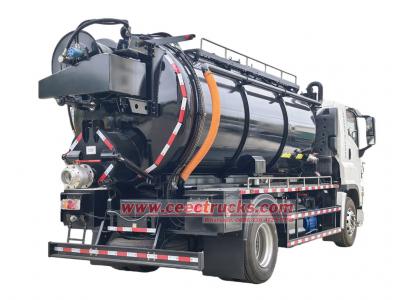 ISUZU 6HK1 drainage sewage vacuum jetting truck