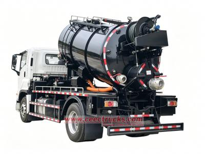 ISUZU 6HK1 drainage sewage vacuum jetting truck