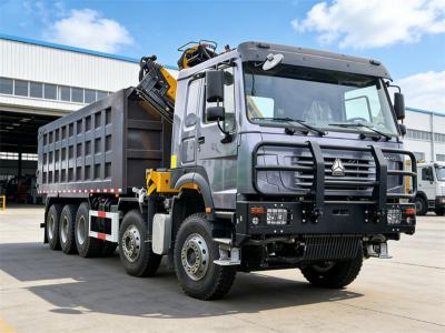 HOWO AWD truck mounted knuckle crane