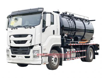 ISUZU 6HK1 drainage sewage vacuum jetting truck