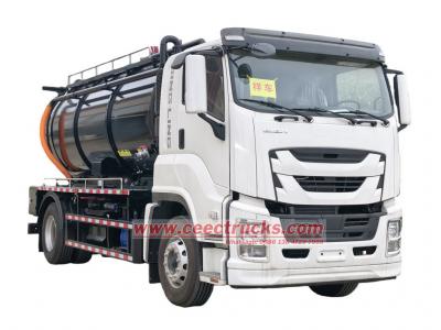 ISUZU 6HK1 drainage sewage vacuum jetting truck