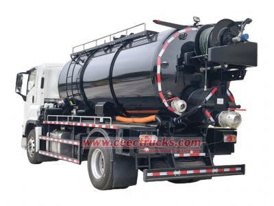 ISUZU 6HK1 drainage sewage vacuum jetting truck