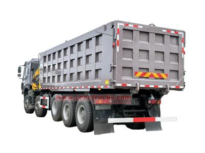 HOWO AWD truck mounted knuckle crane