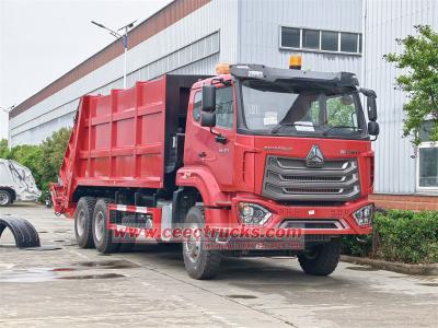 HOWO NX 371HP refuse compactor garbage truck 20cbm