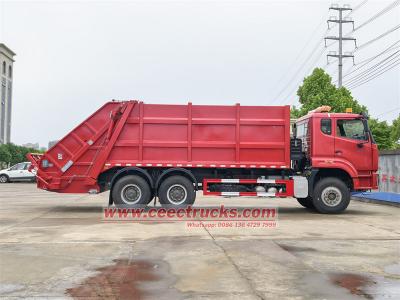 HOWO NX 371HP refuse compactor garbage truck 20cbm