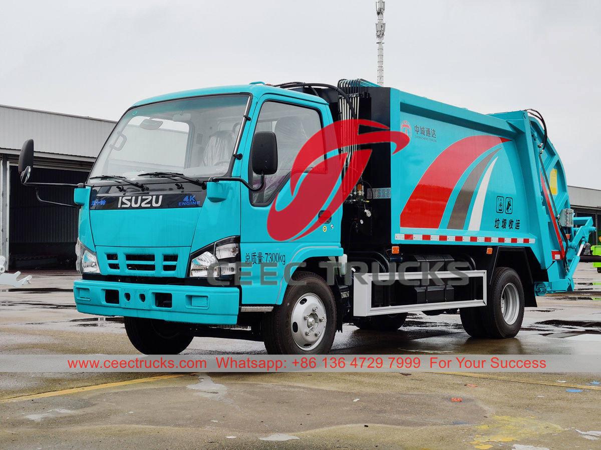 Factory price ISUZU NKR garbage compression truck for sale