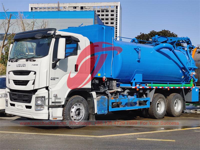 Customized ISUZU GIGA Combined Vacuum Tank Truck for Philippines