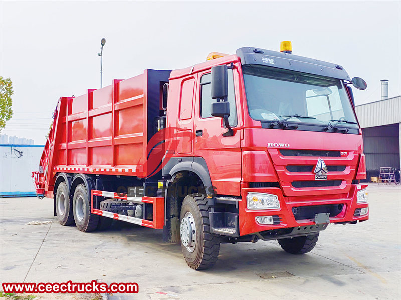 What are main export rear loader garbage trucks manufacturer's all over the world