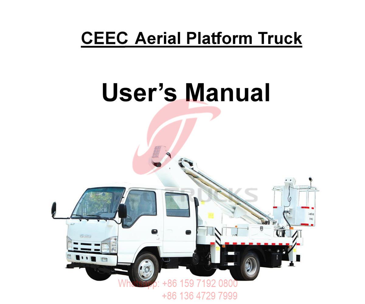 Djibouti--ISUZU 16m Hydraulic Aerial Platform Truck Manual