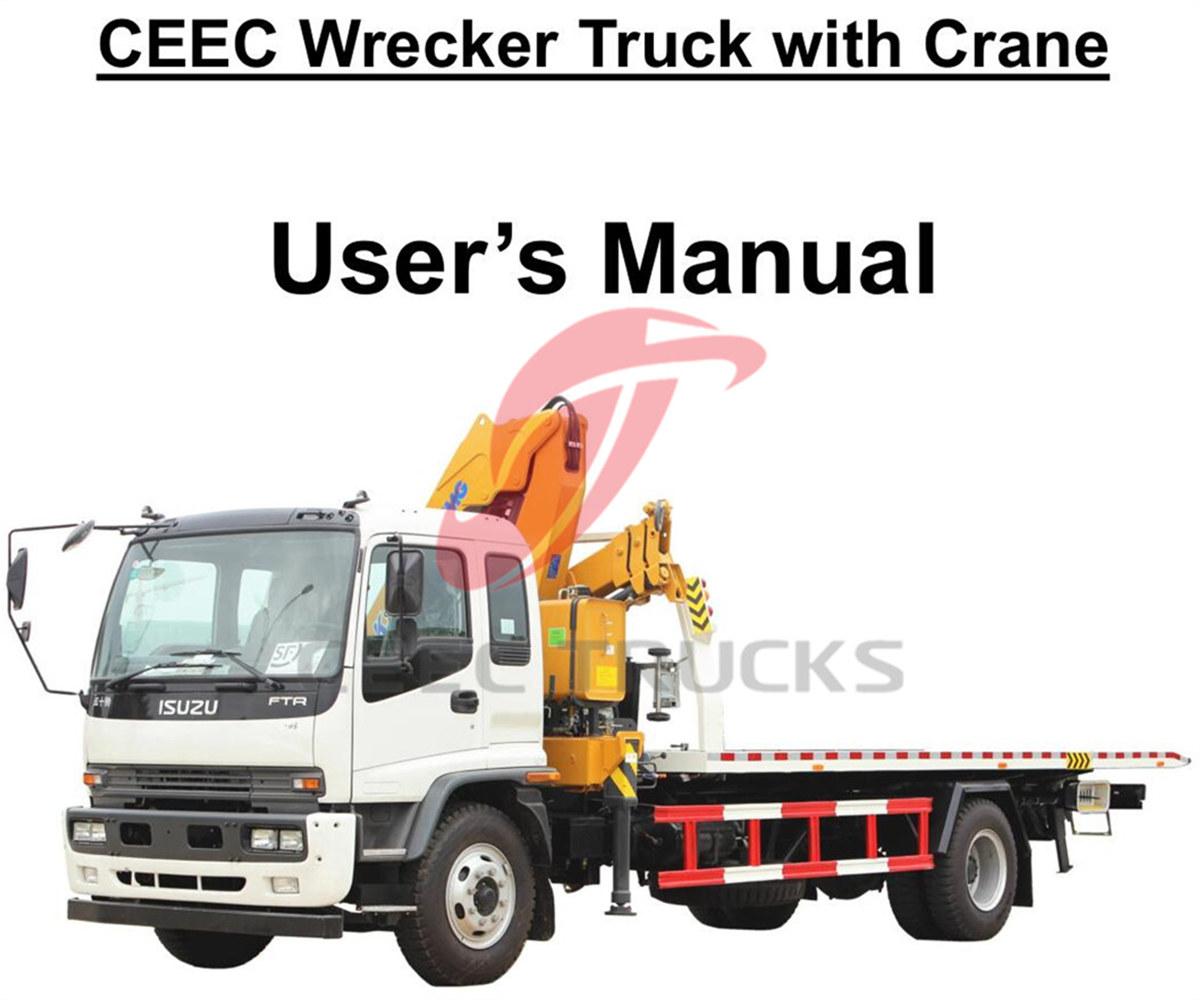 Ethiopia--ISUZU 8Tons Wrecker Truck with Crane Manual