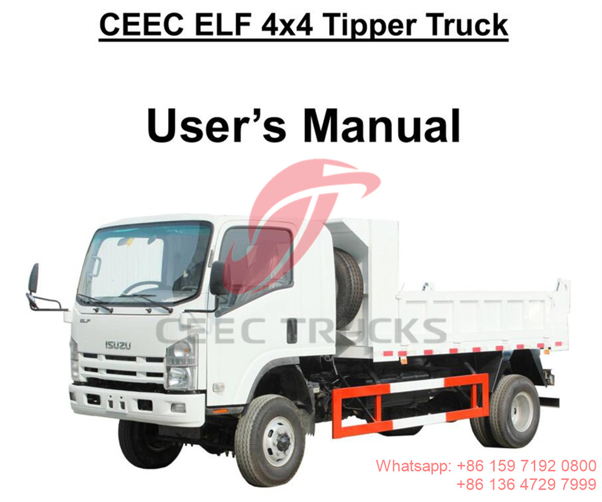 Philippines--ISUZU 4x4 offroad 6 Tons dump truck manual