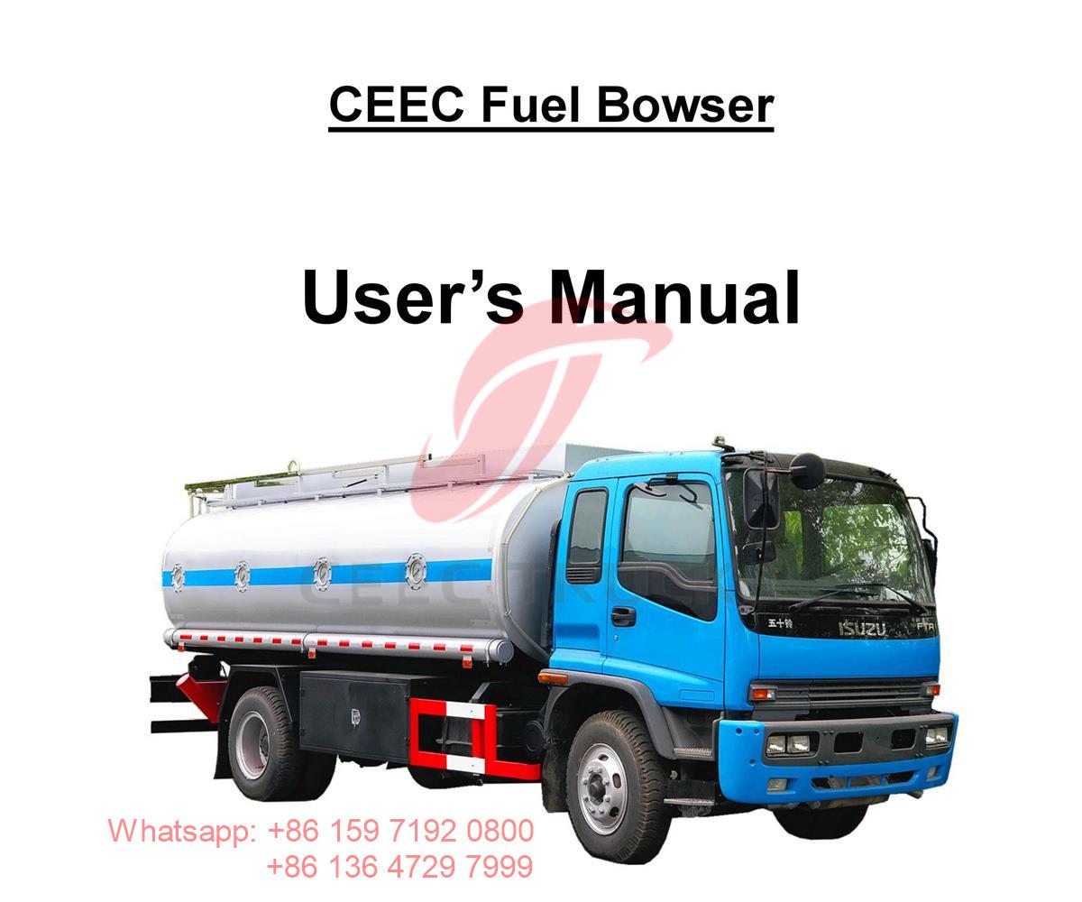 Philippine ISUZU 16000Liters Fuel Bowser Manual