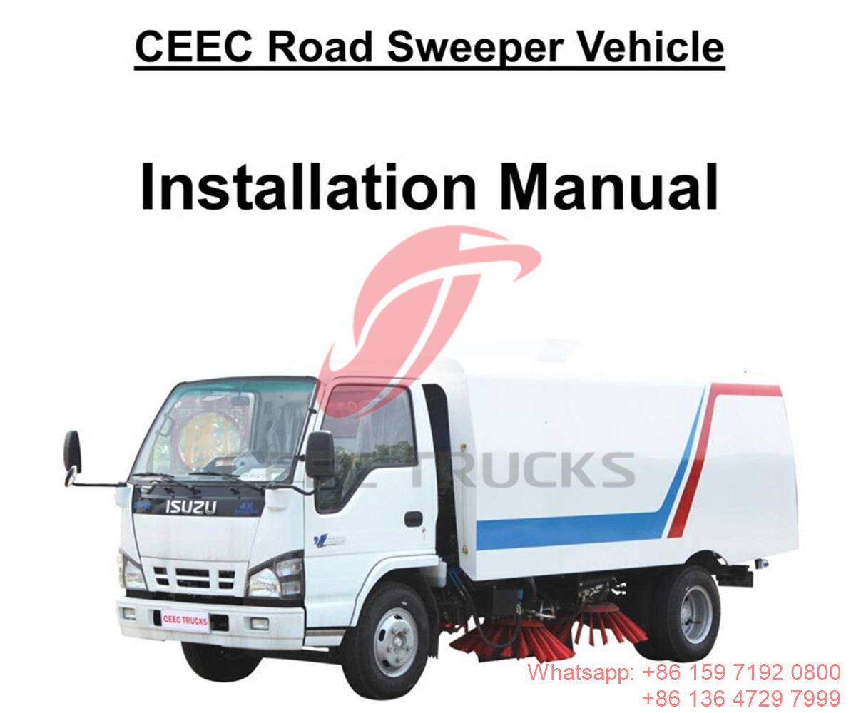 Philippines--ISUZU 5CBM road sweeper truck manual