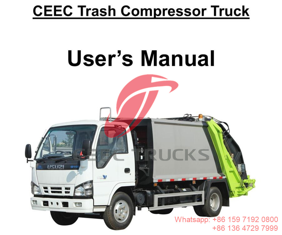 Dubai--ISUZU 5CBM compactor truck manual