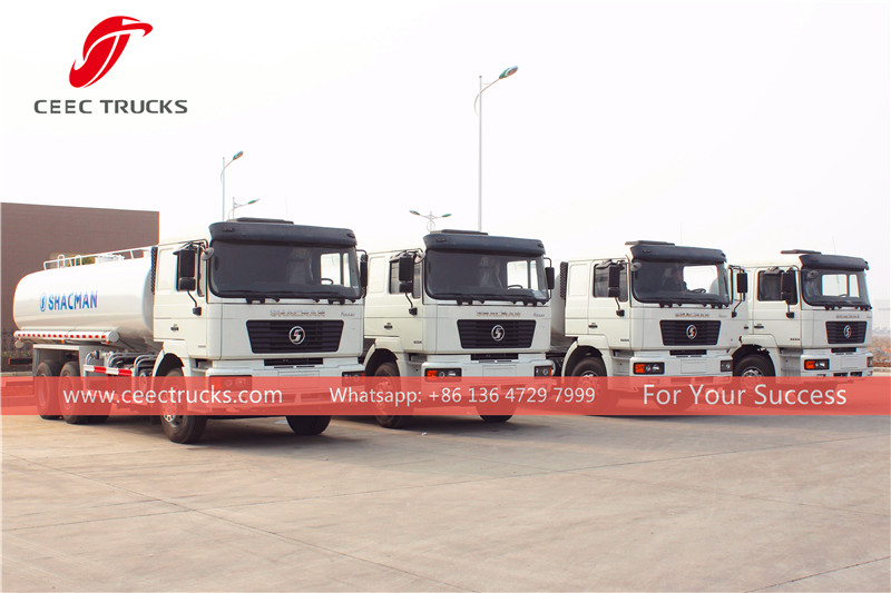 Angola- 50 units shacman water tanker truck for exporting.