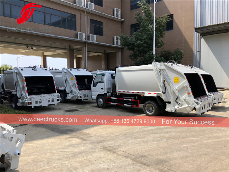 27 units ISUZU garbage compactor trucks were exported to Myanmar