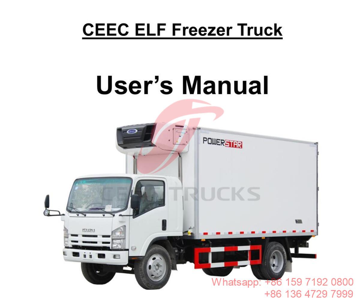 French Polynesia--ISUZU ELF 8Tons Freezer Truck Manual