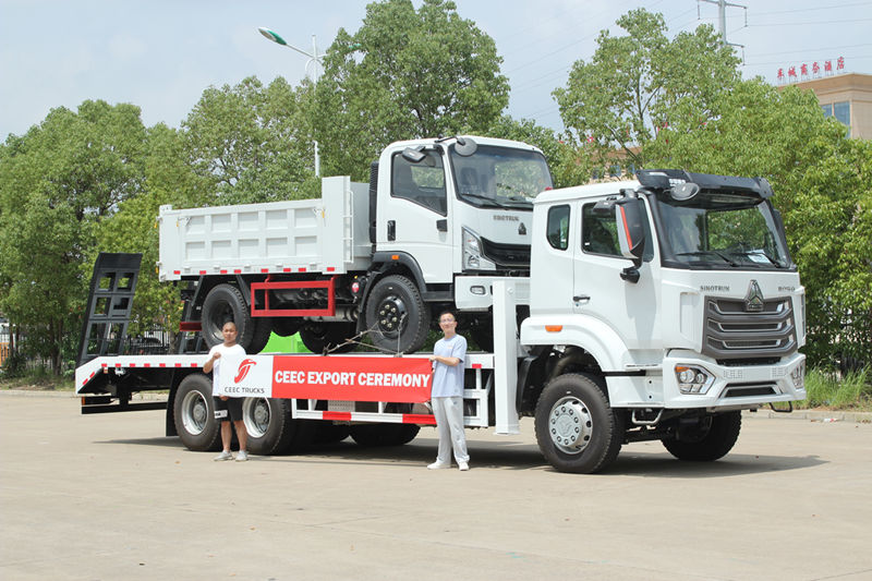 Southeast Asia - HOWO self loader truck and dump truck delivered