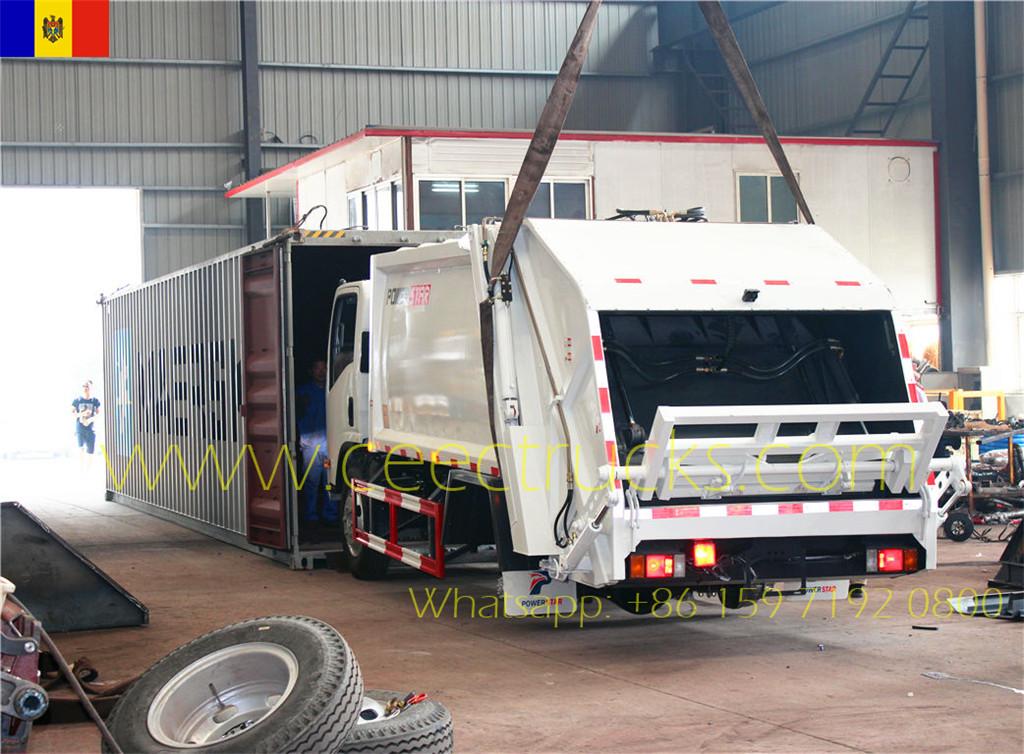 Southeast Europe customer buy ISUZU 8CBM compactor truck