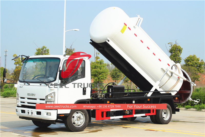 Customised vacuum tanker truck for all foreign customer