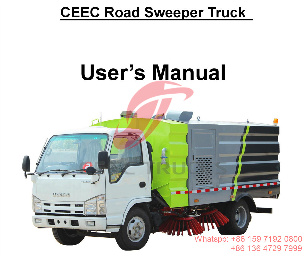 Dubai--ISUZU 5CBM street sweeper truck manual