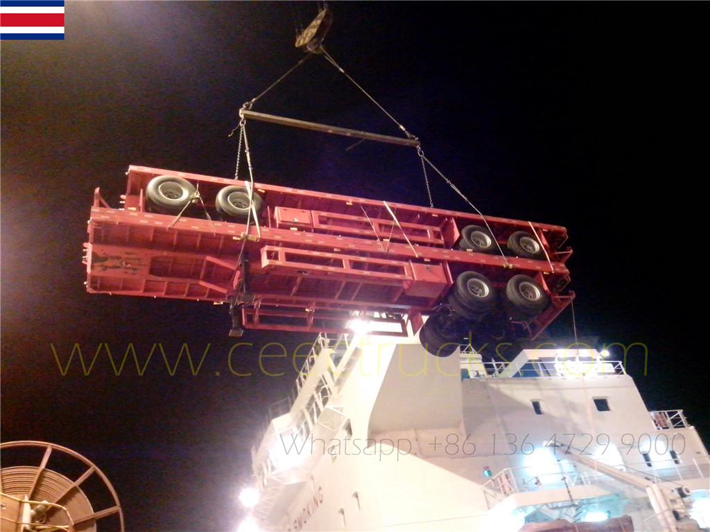 Costa Rica customers ordered 10 units bogie suspension semitrailer