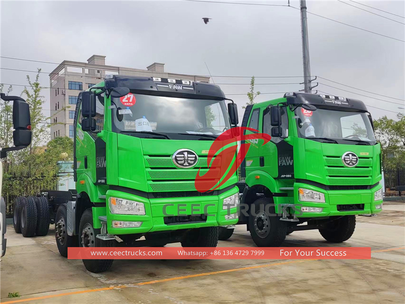 Congo - 2 units FAW J6P 8×4 dump trucks for export