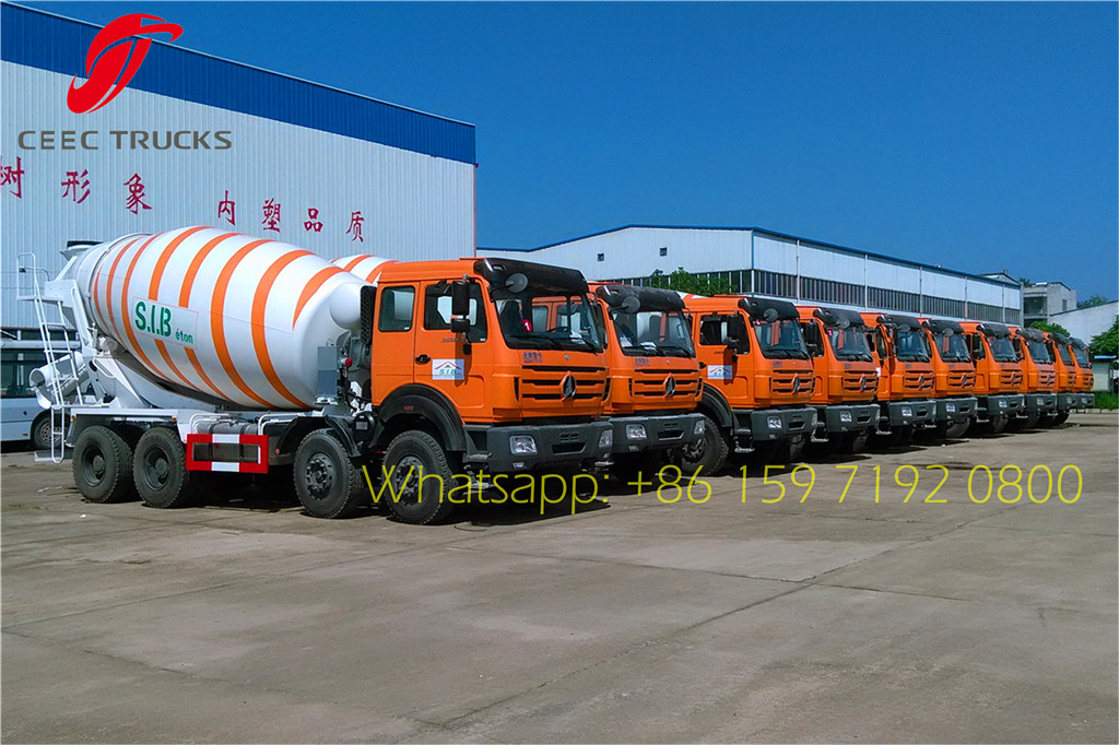 Cote d'Ivoire beiben 14 CBM concrete mixer Trucks