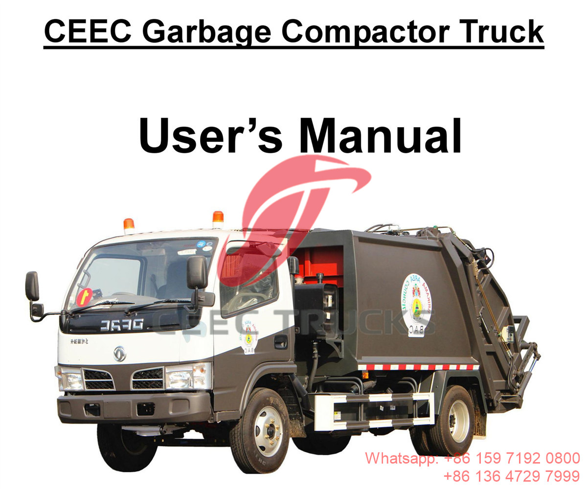 Gambia--DONGFENG 5CBM refuse compactor truck manual